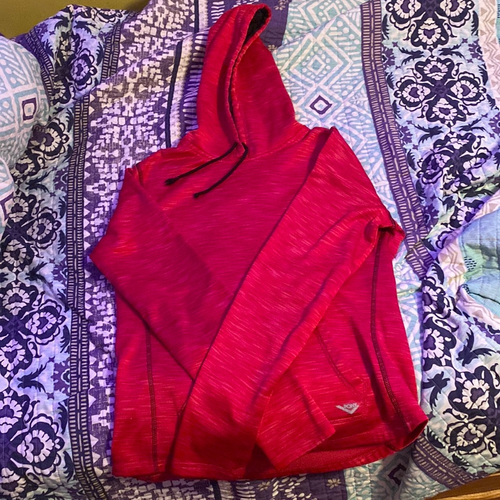 Pink athletic hoodie